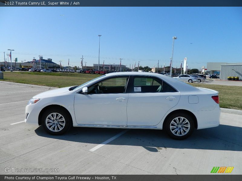 Super White / Ash 2012 Toyota Camry LE