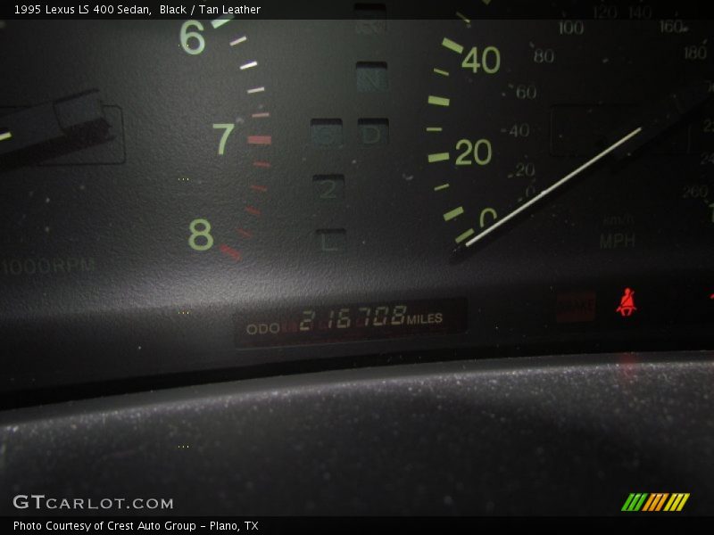 Black / Tan Leather 1995 Lexus LS 400 Sedan