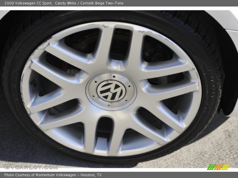 Candy White / Cornsilk Beige Two-Tone 2009 Volkswagen CC Sport