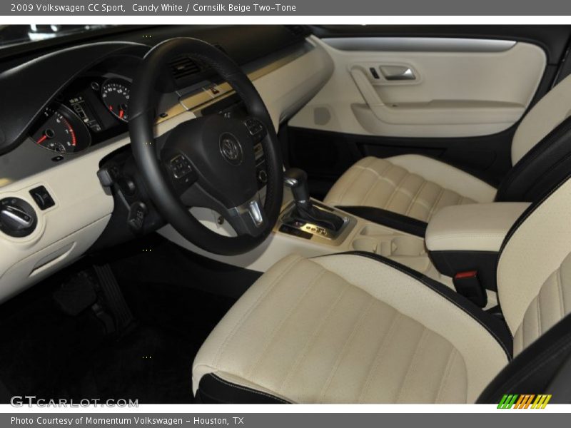Candy White / Cornsilk Beige Two-Tone 2009 Volkswagen CC Sport