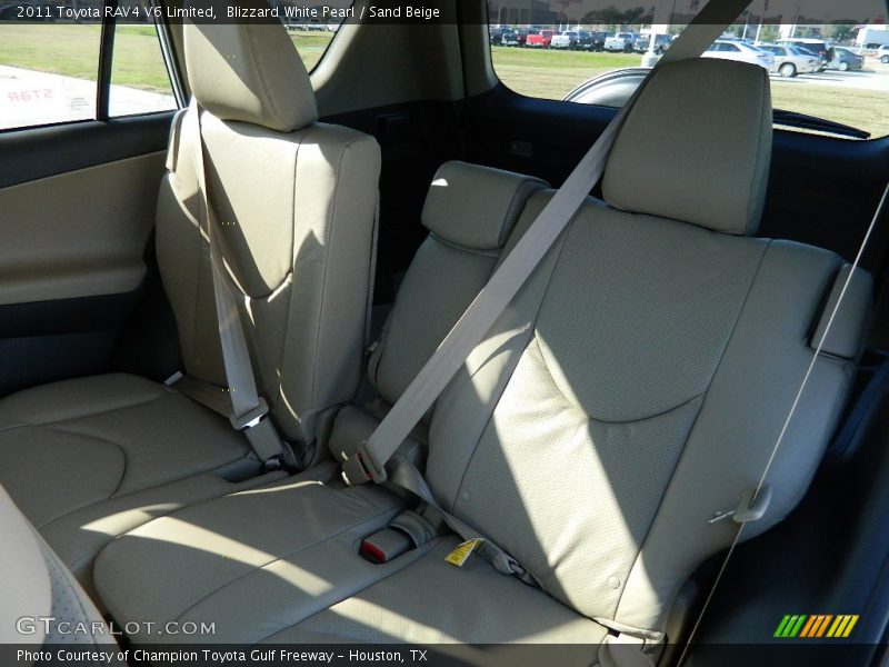Blizzard White Pearl / Sand Beige 2011 Toyota RAV4 V6 Limited