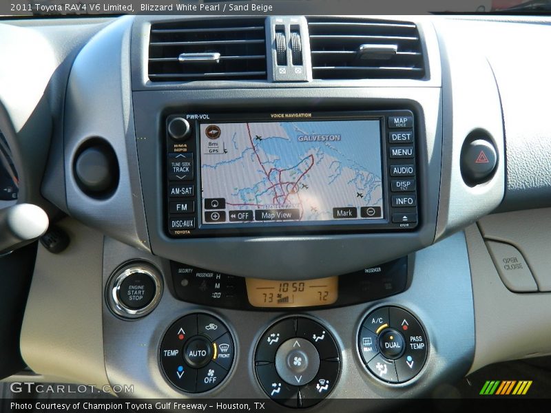 Blizzard White Pearl / Sand Beige 2011 Toyota RAV4 V6 Limited
