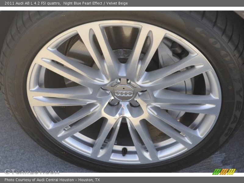 Night Blue Pearl Effect / Velvet Beige 2011 Audi A8 L 4.2 FSI quattro