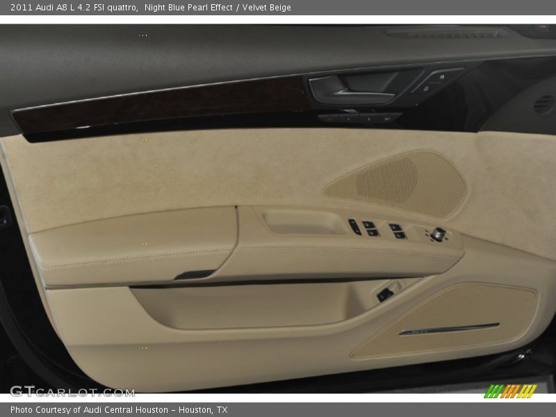 Night Blue Pearl Effect / Velvet Beige 2011 Audi A8 L 4.2 FSI quattro