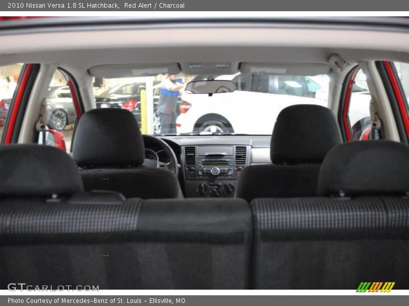 Red Alert / Charcoal 2010 Nissan Versa 1.8 SL Hatchback