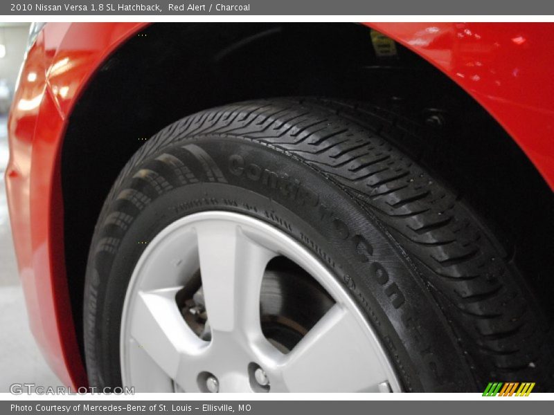 Red Alert / Charcoal 2010 Nissan Versa 1.8 SL Hatchback