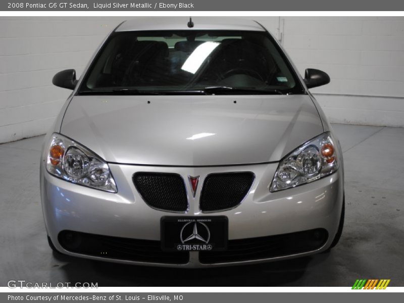 Liquid Silver Metallic / Ebony Black 2008 Pontiac G6 GT Sedan