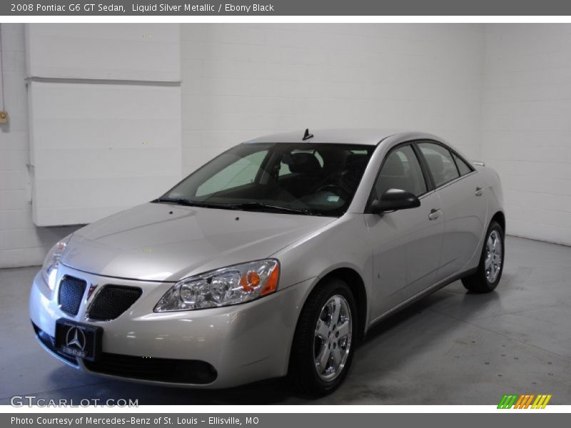 Liquid Silver Metallic / Ebony Black 2008 Pontiac G6 GT Sedan