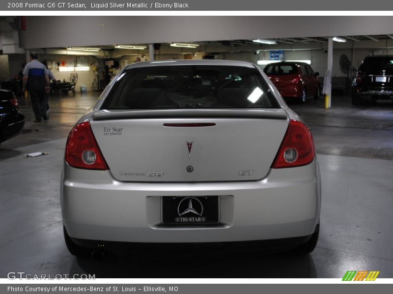 Liquid Silver Metallic / Ebony Black 2008 Pontiac G6 GT Sedan