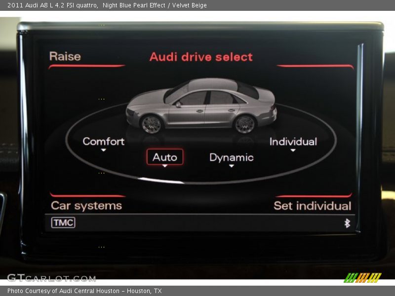 Night Blue Pearl Effect / Velvet Beige 2011 Audi A8 L 4.2 FSI quattro