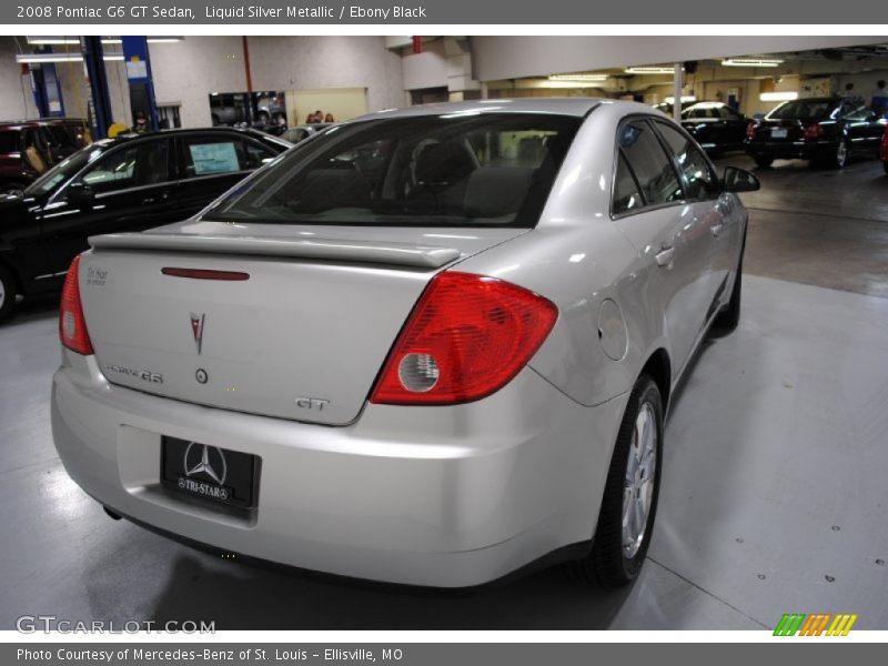 Liquid Silver Metallic / Ebony Black 2008 Pontiac G6 GT Sedan