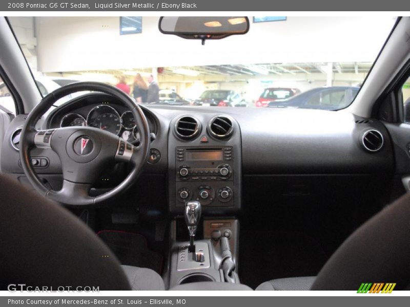 Liquid Silver Metallic / Ebony Black 2008 Pontiac G6 GT Sedan