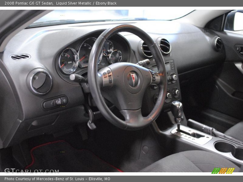 Liquid Silver Metallic / Ebony Black 2008 Pontiac G6 GT Sedan