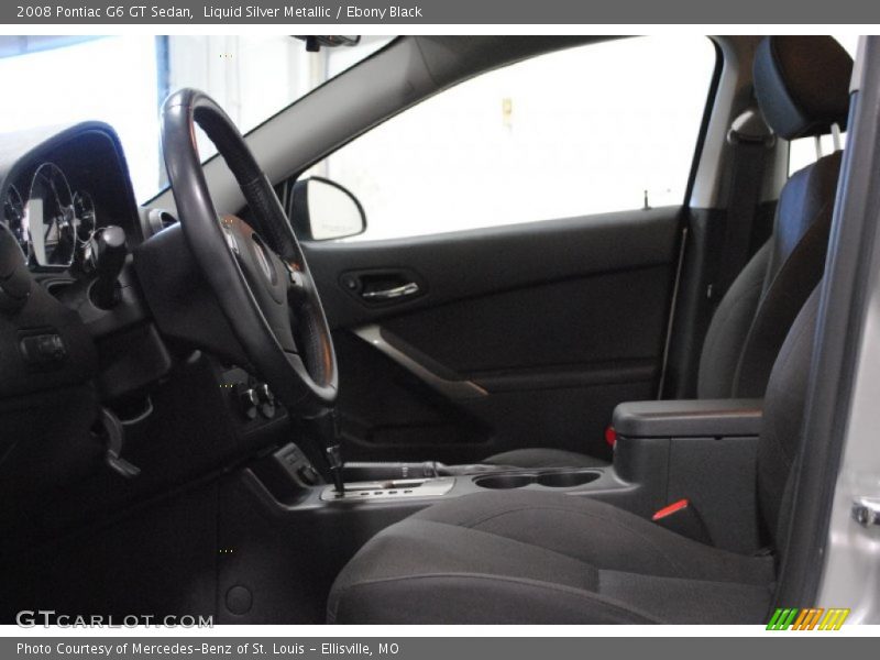 Liquid Silver Metallic / Ebony Black 2008 Pontiac G6 GT Sedan