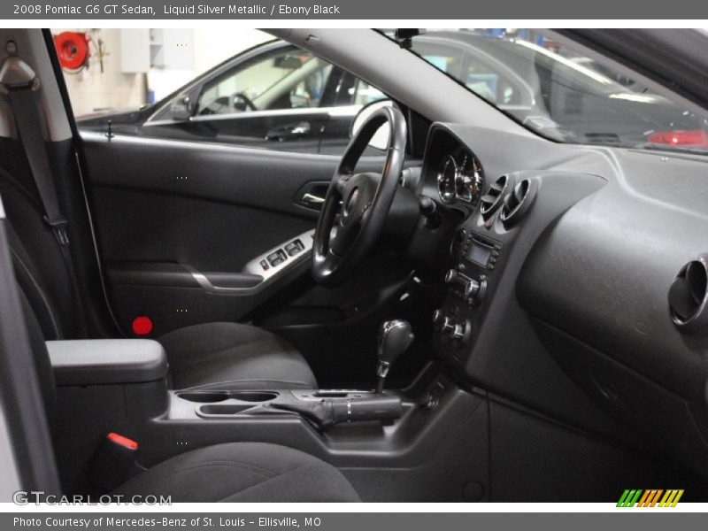 Liquid Silver Metallic / Ebony Black 2008 Pontiac G6 GT Sedan