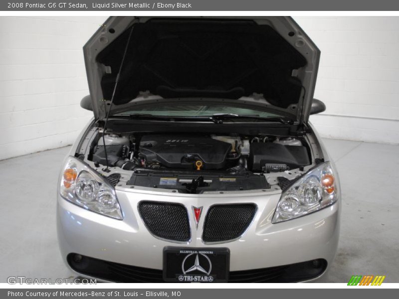 Liquid Silver Metallic / Ebony Black 2008 Pontiac G6 GT Sedan