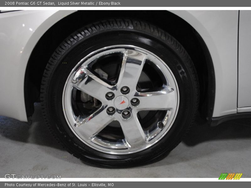 Liquid Silver Metallic / Ebony Black 2008 Pontiac G6 GT Sedan