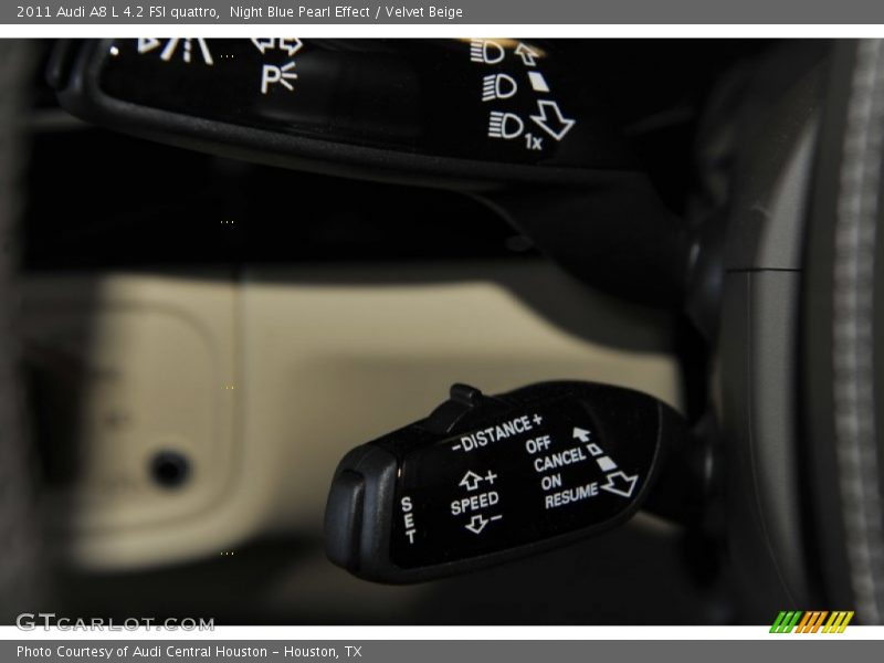 Night Blue Pearl Effect / Velvet Beige 2011 Audi A8 L 4.2 FSI quattro