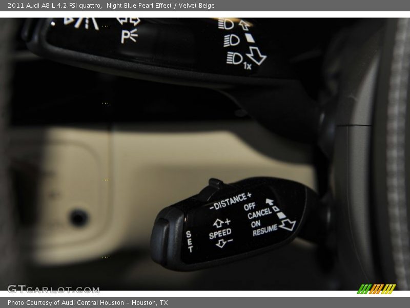 Night Blue Pearl Effect / Velvet Beige 2011 Audi A8 L 4.2 FSI quattro