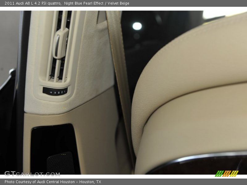 Night Blue Pearl Effect / Velvet Beige 2011 Audi A8 L 4.2 FSI quattro