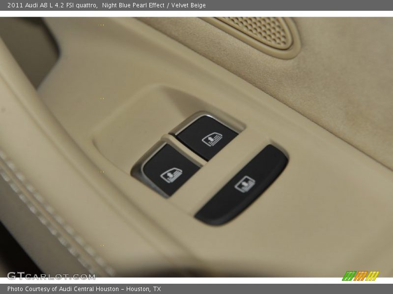 Night Blue Pearl Effect / Velvet Beige 2011 Audi A8 L 4.2 FSI quattro