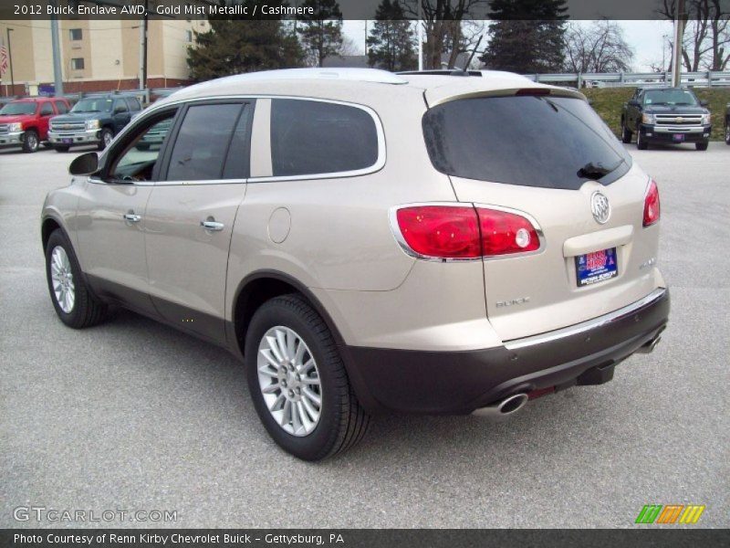 Gold Mist Metallic / Cashmere 2012 Buick Enclave AWD