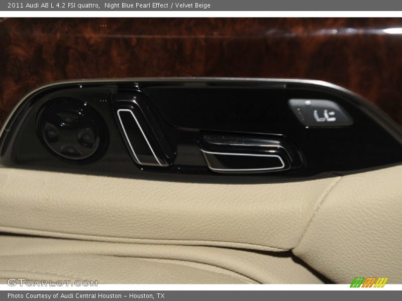 Night Blue Pearl Effect / Velvet Beige 2011 Audi A8 L 4.2 FSI quattro