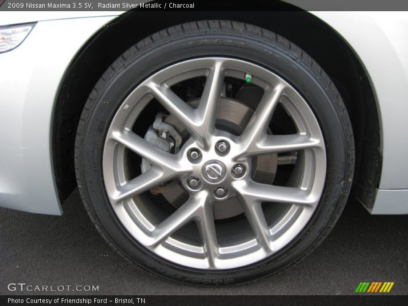 Radiant Silver Metallic / Charcoal 2009 Nissan Maxima 3.5 SV