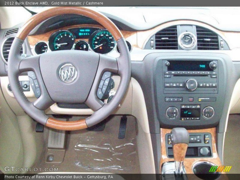 Gold Mist Metallic / Cashmere 2012 Buick Enclave AWD