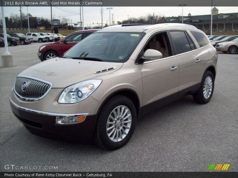 Gold Mist Metallic / Cashmere 2012 Buick Enclave AWD
