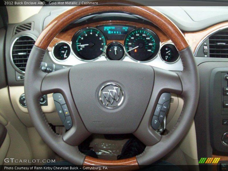 Gold Mist Metallic / Cashmere 2012 Buick Enclave AWD