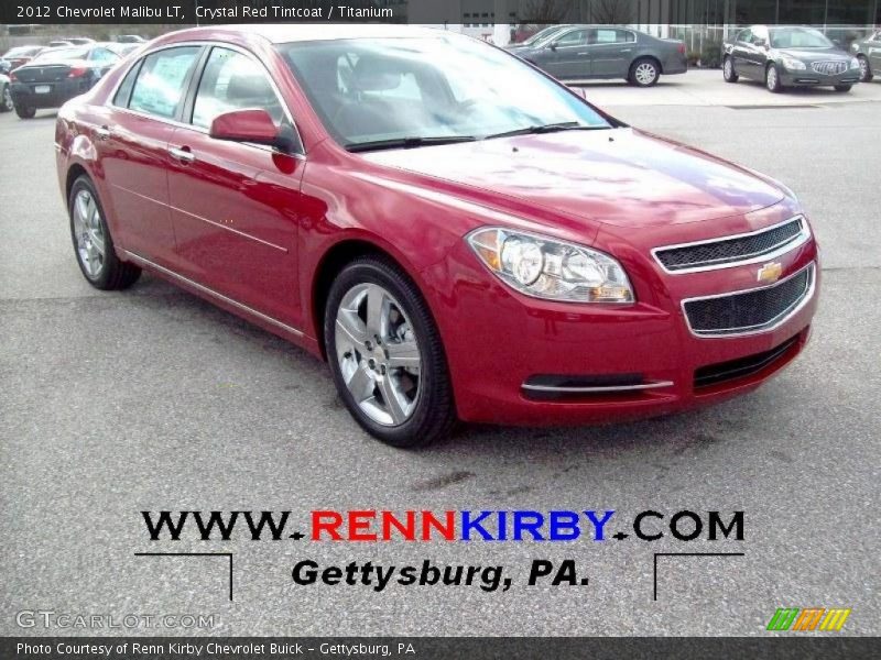 Crystal Red Tintcoat / Titanium 2012 Chevrolet Malibu LT