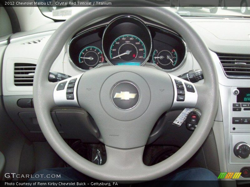 Crystal Red Tintcoat / Titanium 2012 Chevrolet Malibu LT