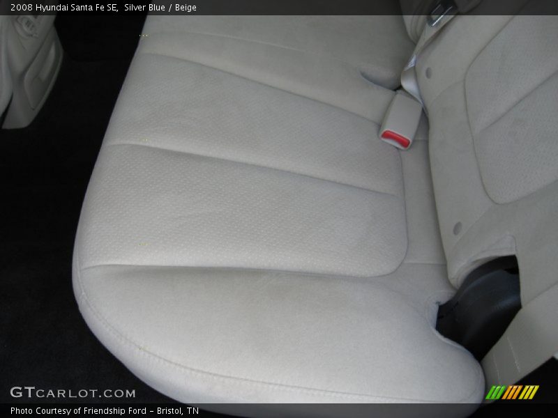 Silver Blue / Beige 2008 Hyundai Santa Fe SE