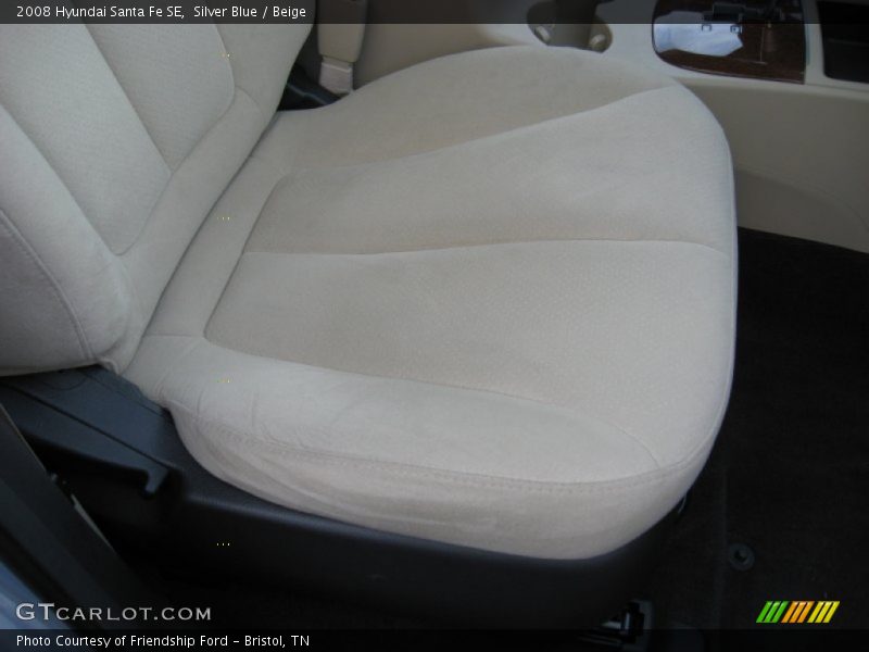 Silver Blue / Beige 2008 Hyundai Santa Fe SE