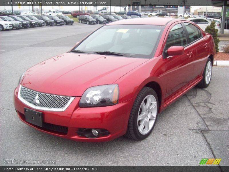 Rave Red Pearl / Black 2010 Mitsubishi Galant Sport Edition