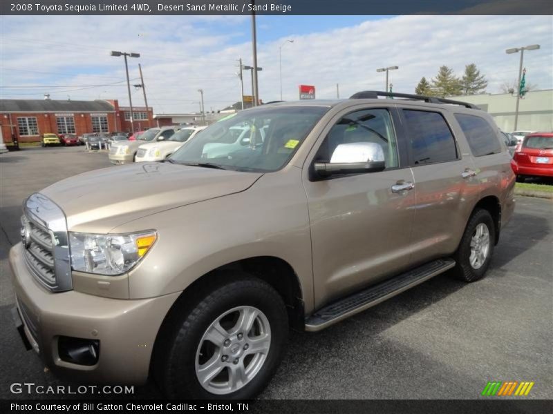 Desert Sand Metallic / Sand Beige 2008 Toyota Sequoia Limited 4WD