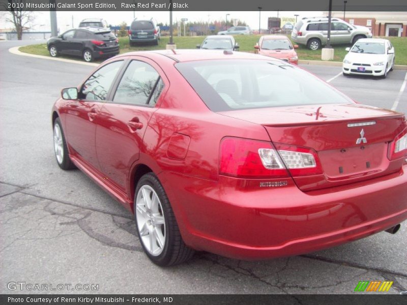 Rave Red Pearl / Black 2010 Mitsubishi Galant Sport Edition