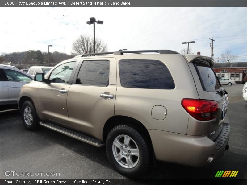Desert Sand Metallic / Sand Beige 2008 Toyota Sequoia Limited 4WD