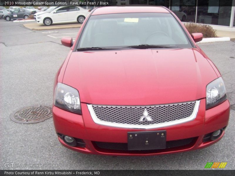 Rave Red Pearl / Black 2010 Mitsubishi Galant Sport Edition