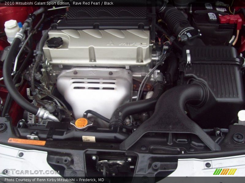 Rave Red Pearl / Black 2010 Mitsubishi Galant Sport Edition