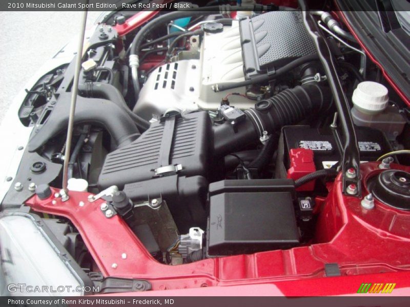 Rave Red Pearl / Black 2010 Mitsubishi Galant Sport Edition
