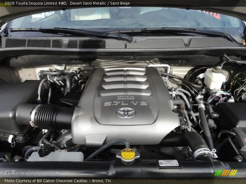 Desert Sand Metallic / Sand Beige 2008 Toyota Sequoia Limited 4WD