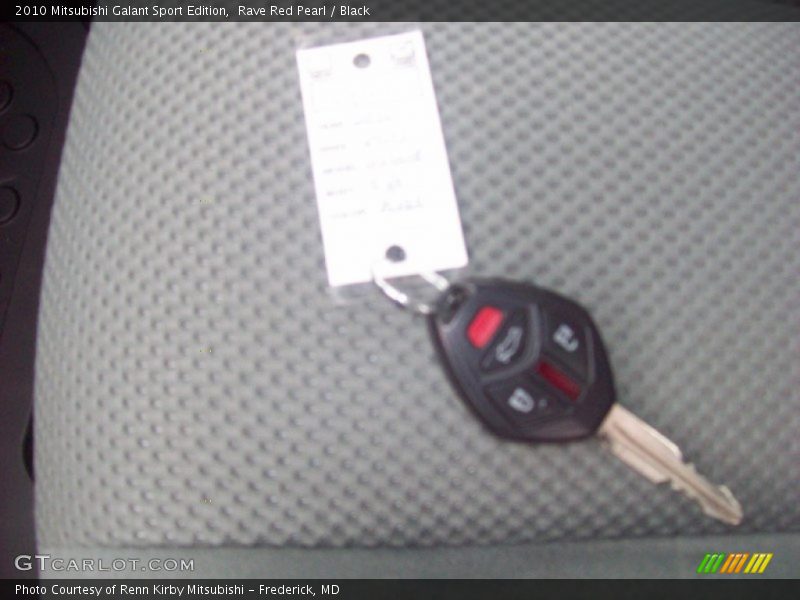 Rave Red Pearl / Black 2010 Mitsubishi Galant Sport Edition