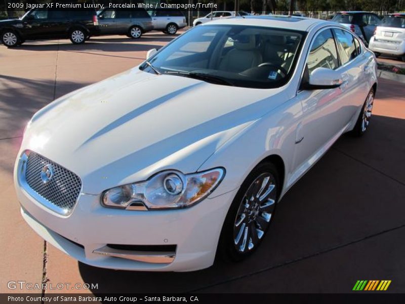 Porcelain White / Champagne/Truffle 2009 Jaguar XF Premium Luxury