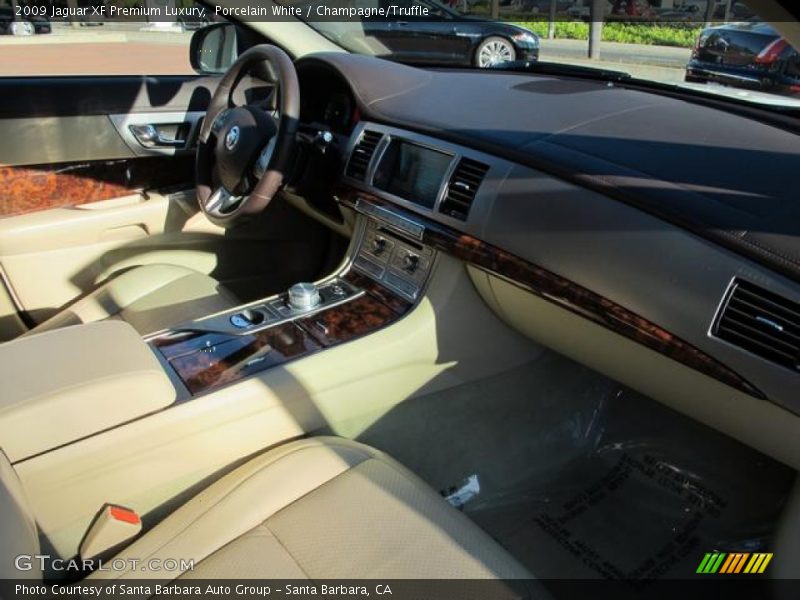 Porcelain White / Champagne/Truffle 2009 Jaguar XF Premium Luxury