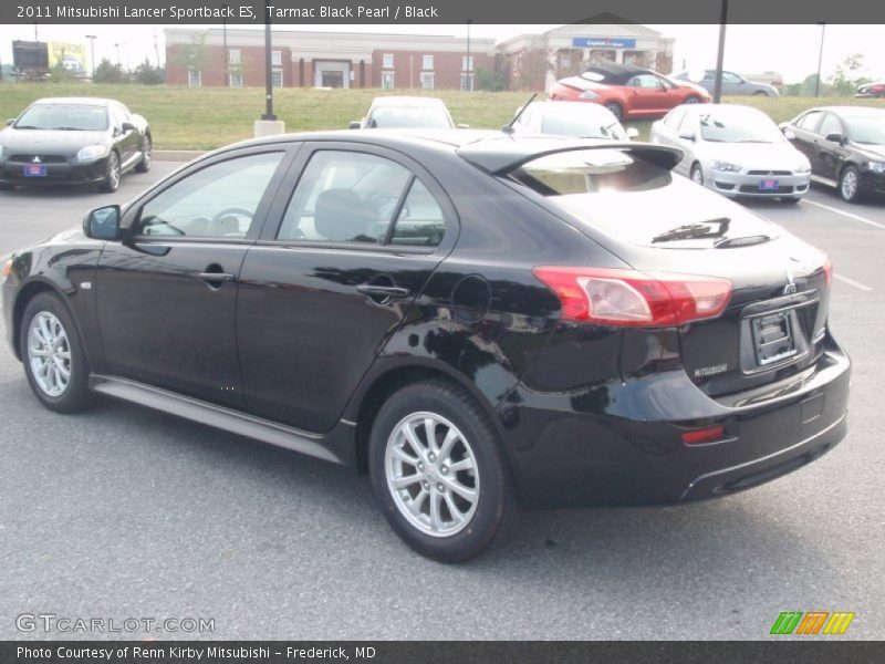 Tarmac Black Pearl / Black 2011 Mitsubishi Lancer Sportback ES