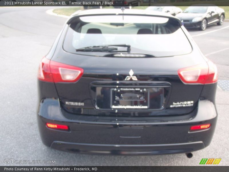 Tarmac Black Pearl / Black 2011 Mitsubishi Lancer Sportback ES