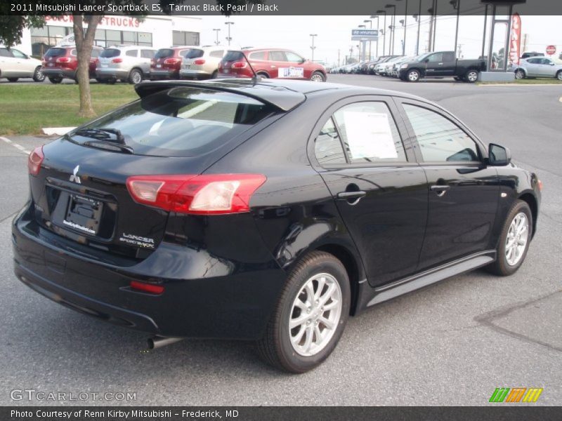 Tarmac Black Pearl / Black 2011 Mitsubishi Lancer Sportback ES