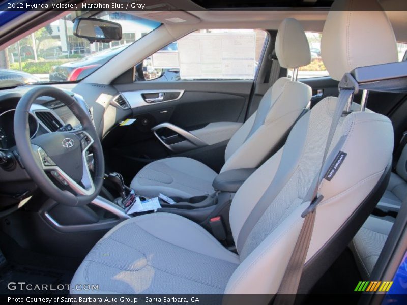  2012 Veloster  Gray Interior